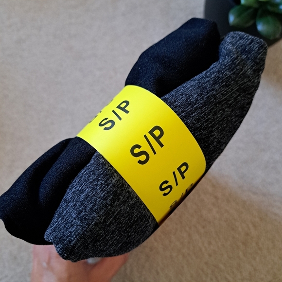 New! Lemon Fleece Lined Leggings 2 Pack Women's Size Small Grey Black Seamless - Picture 7 of 10